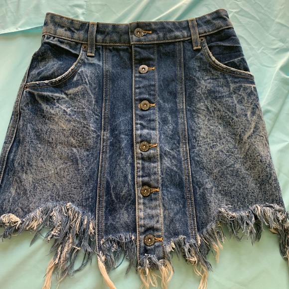 LF Carmar asymmetrical denim skirt - Picture 6 of 6